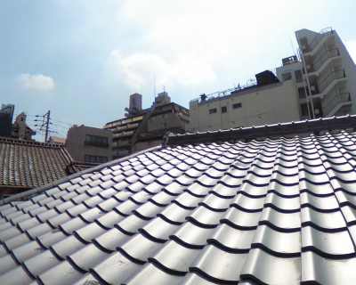 屋根瓦全景の様子